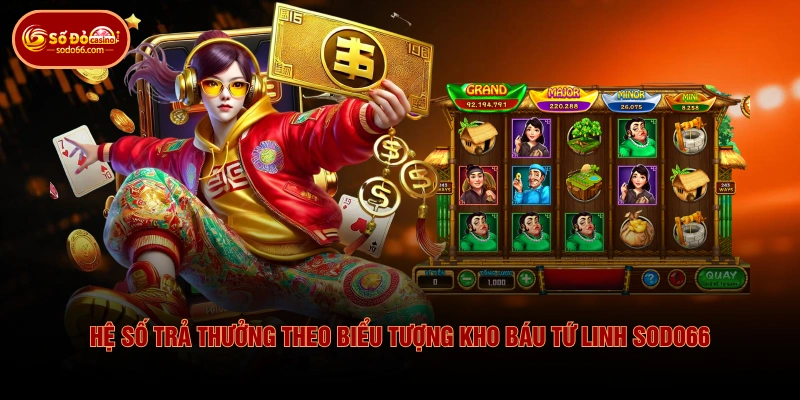 Hệ số trả thưởng theo biểu tượng kho báu tứ linh SODO66 