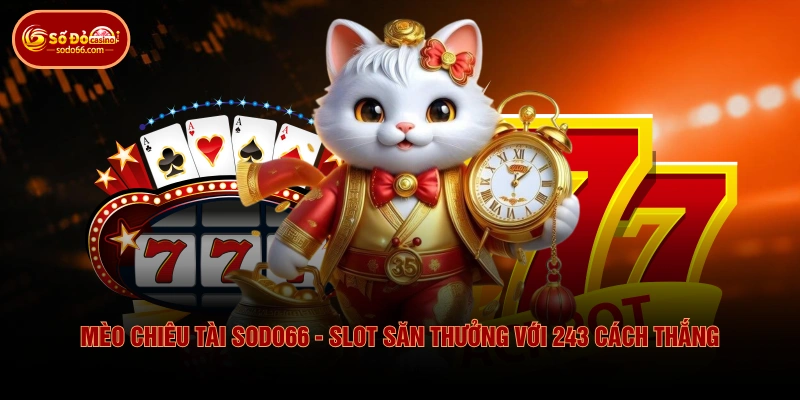 Mèo Chiêu Tài SODO66 - Slot Săn Thưởng Với 243 Cách Thắng